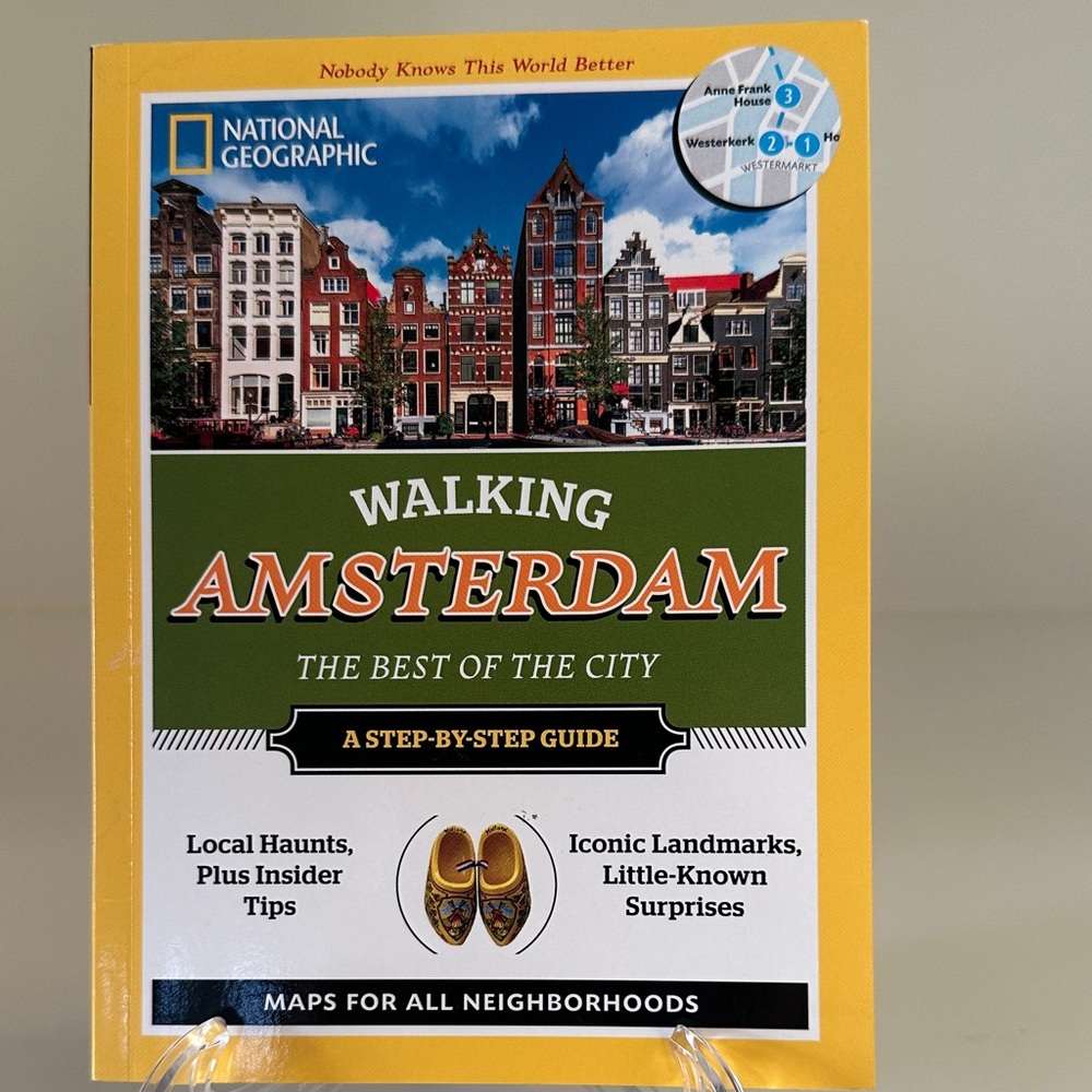 2 for $10 🎁 National Geographic Guide: Walking Amsterdam, The Best of the City